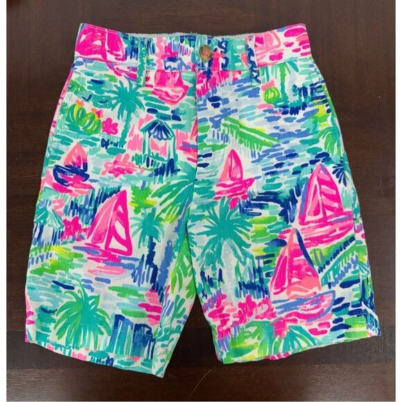 Lilly Pulitzer 3T BOYS BEAUMONT SHORT - 6.25"INSEAM - Picture 1 of 6